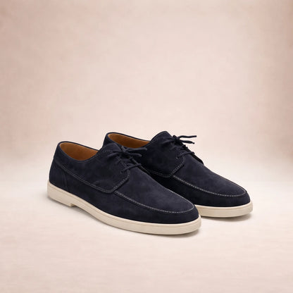 Moccato - Casual Lace-Up Beige Loafers