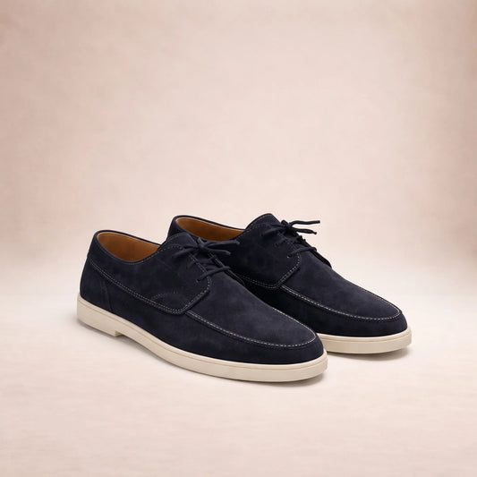 Moccato - Casual Lace-Up Beige Loafers