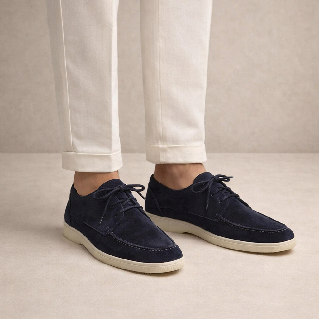Moccato - Casual Lace-Up Beige Loafers