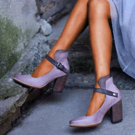 Audrei | Elegant Sandals with Heel and Strap