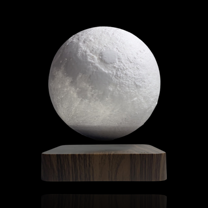 LunarLift |  Elegant Wood Base Levitating Moon Lamp