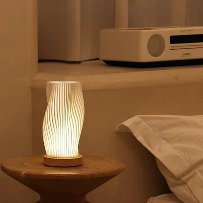 AuraWave | USB Powered & Elegant Wave Design Table Lamp