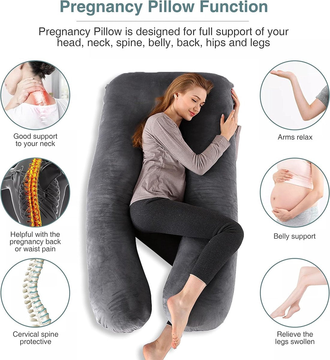 CozyNest | Orthopaedic Full-Body Pillow for Restorative Sleep