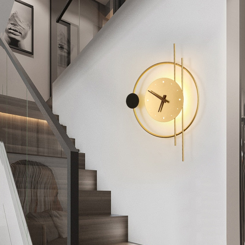 GlowClock | Modern Wall Lamp with Clock