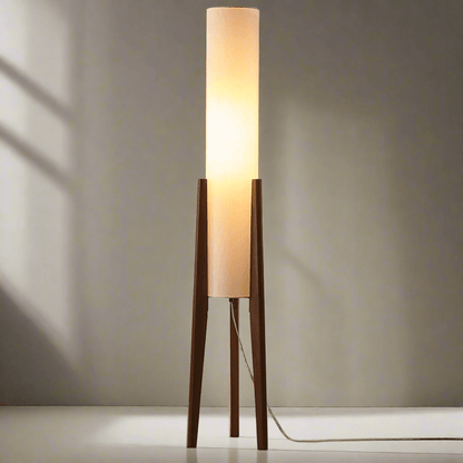 ArborLuxe | Walnut Floor Lamp Solid Wood Art Lamp