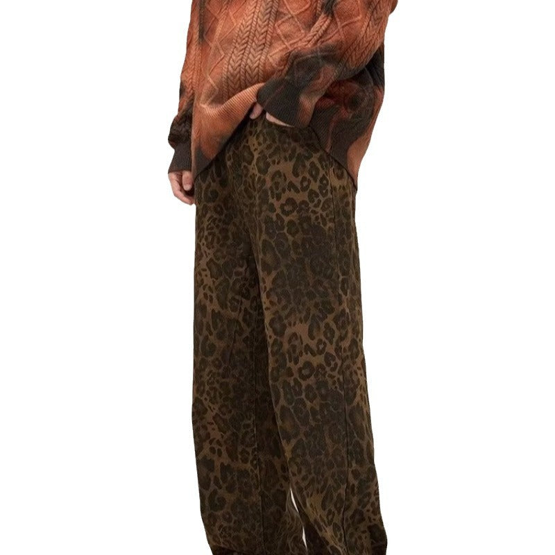 Nelly Women's Slim Fit Leopard Print Jeans with Moderate Stretch-6
