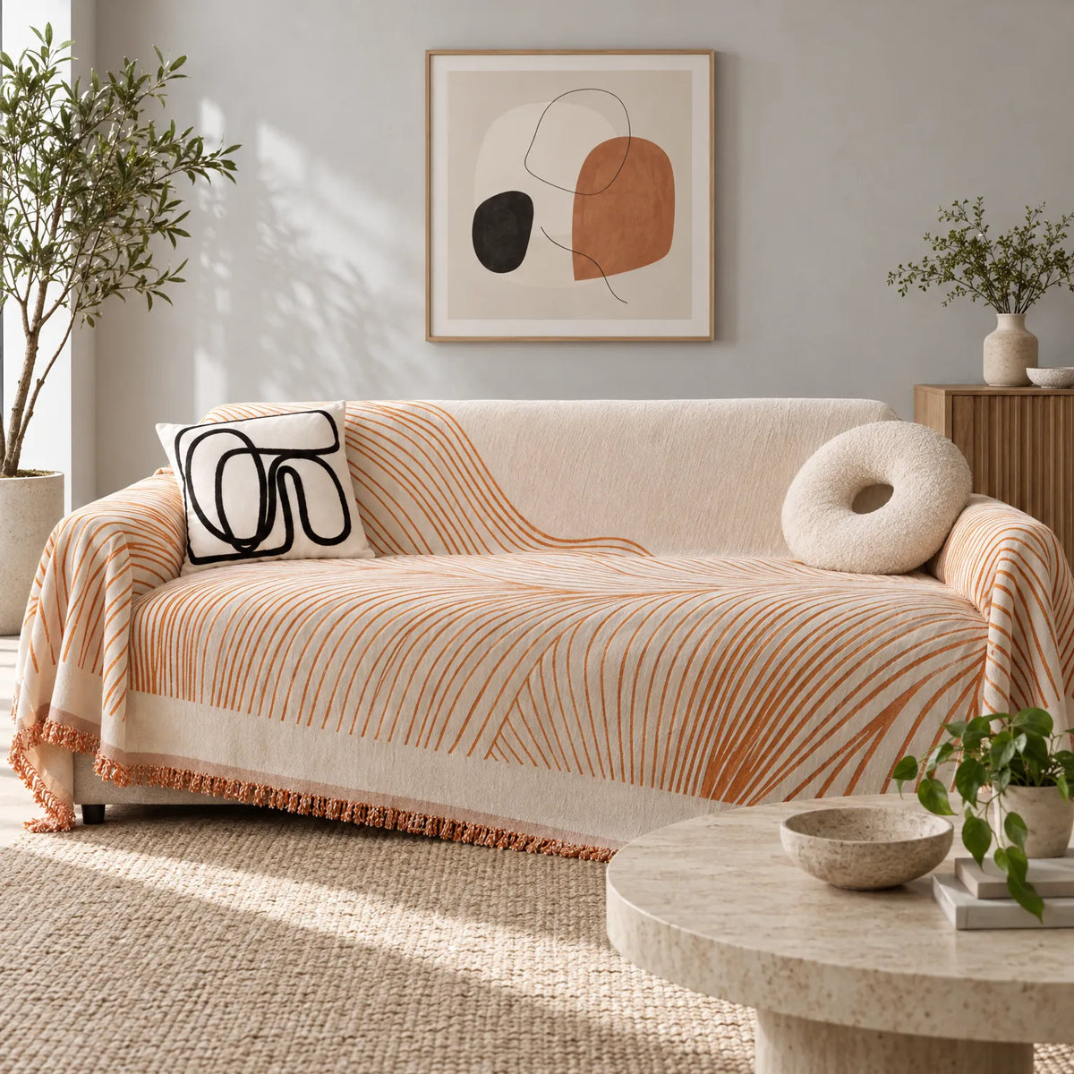 Ondata - Abstract Patterned Sofa Throw