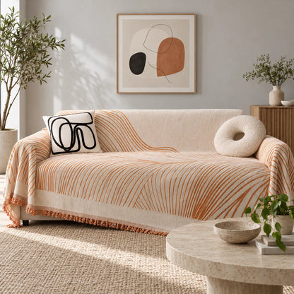 Ondata - Abstract Patterned Sofa Throw