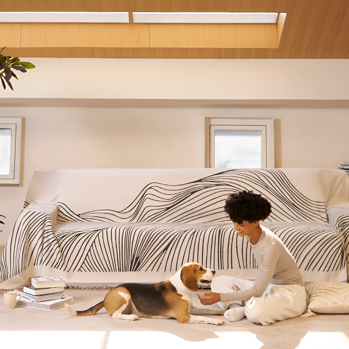 Ondata - Abstract Patterned Sofa Throw