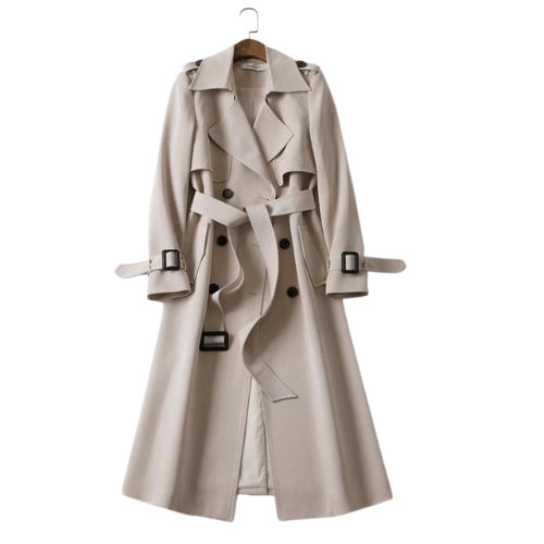 Variant image for Paige Women's Double-Breasted Trench Coat - Elegant Winter Outerwear-15