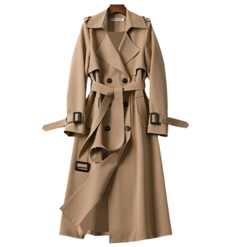 Variant image for Paige Women's Double-Breasted Trench Coat - Elegant Winter Outerwear-1
