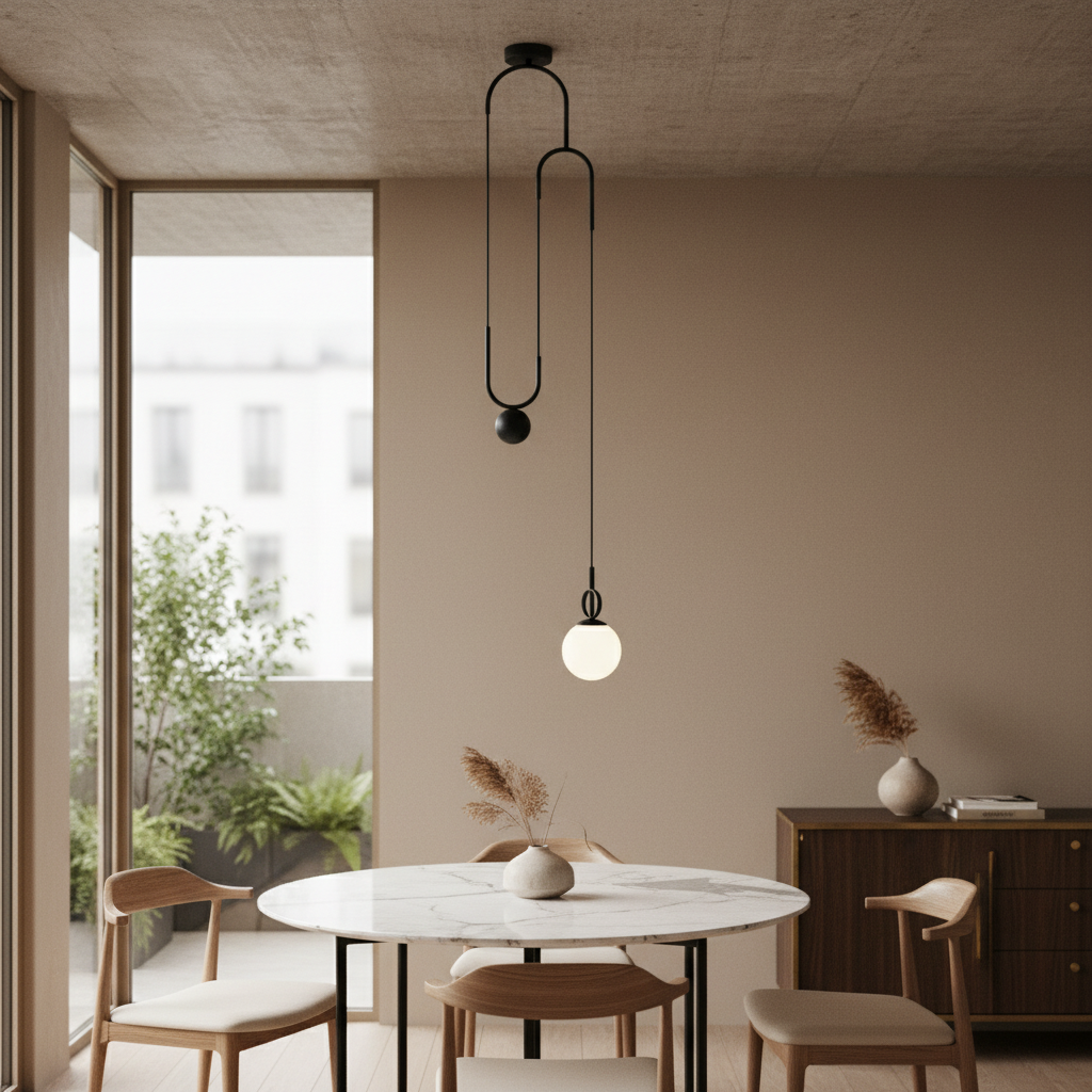 Orbalis - Adjustable Counterweight Globe Pendant Light1