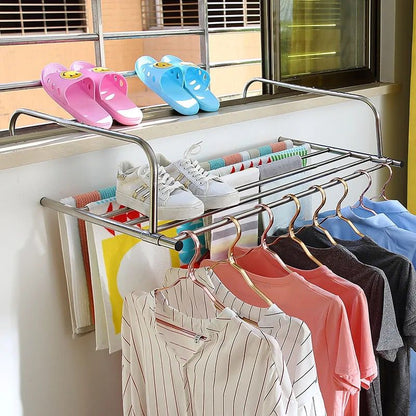 SunDry | Stainless Steel Expandable Folding Balcony Clothes Dryer