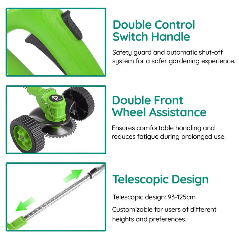 LawnPro | Adjustable Electric Trimmer with 18,000 RPM Motor