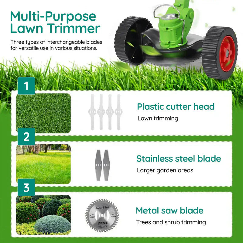 LawnPro | Adjustable Electric Trimmer with 18,000 RPM Motor