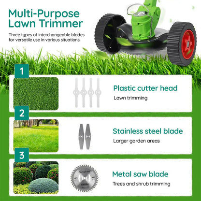 LawnPro | Adjustable Electric Trimmer with 18,000 RPM Motor