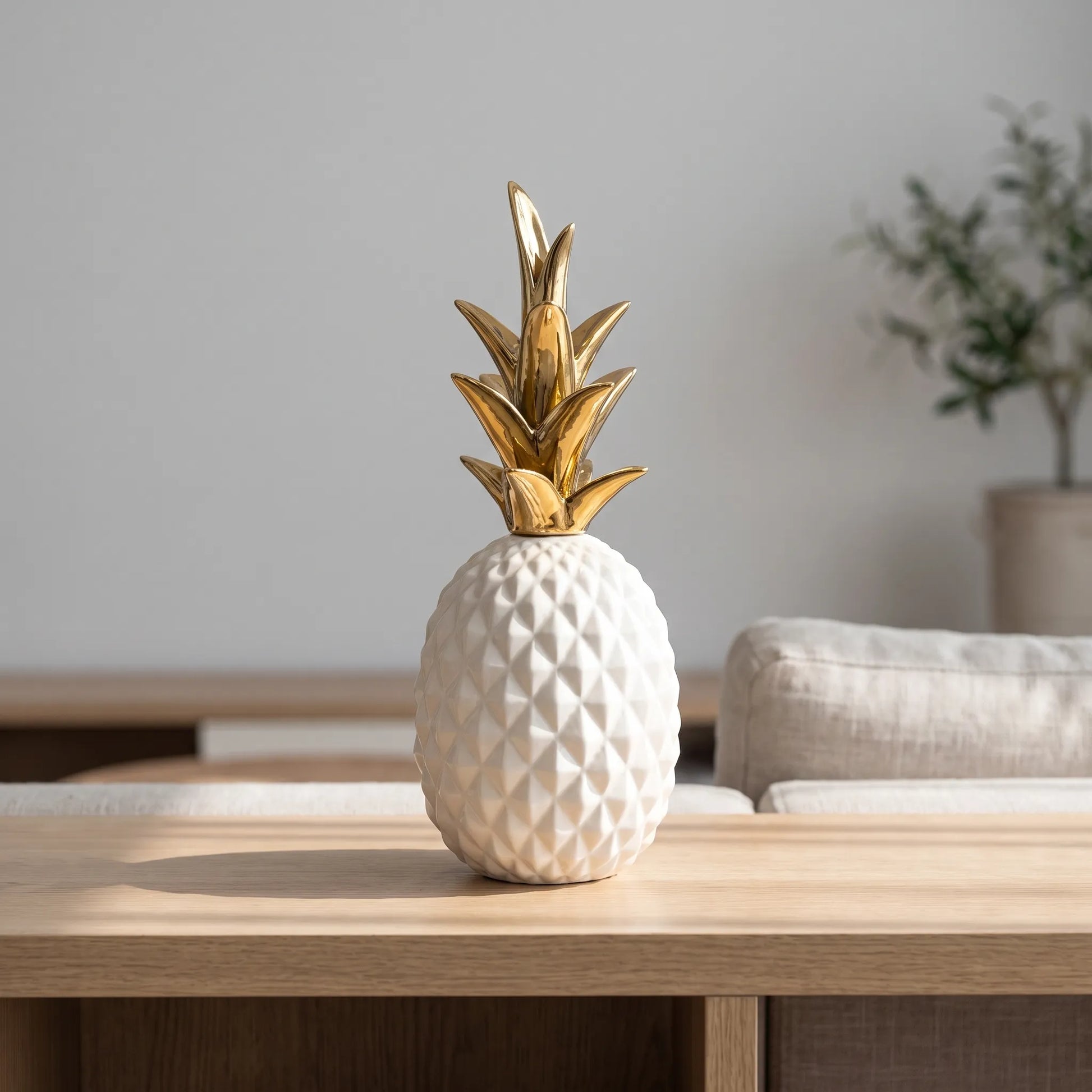 Pinetro - Textured Two-Tone Decorative Ornament