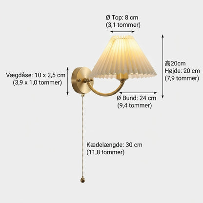 Plissoria - Pleated Wall Light
