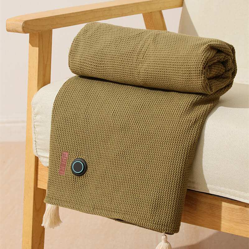 ThermaSoft | Washable Electric Heated Blanket with USB Connection