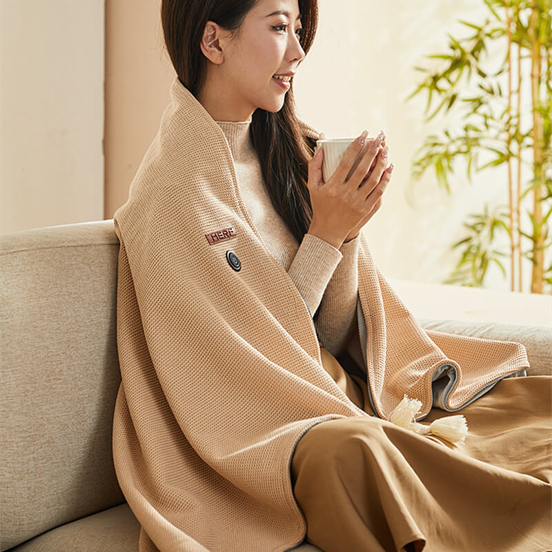 ThermaSoft | Washable Electric Heated Blanket with USB Connection