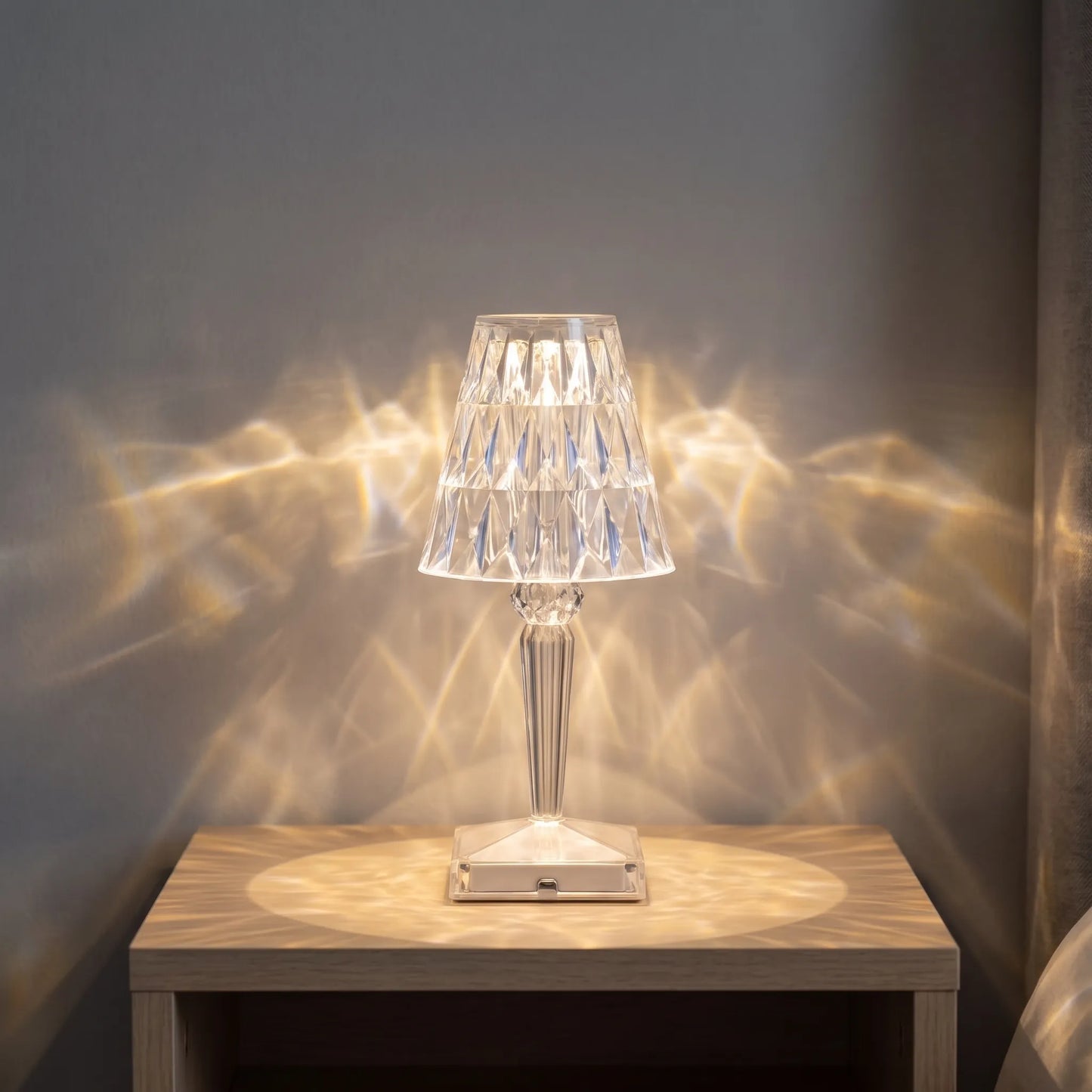 Prismora - Faceted Rechargeable Table Lamp