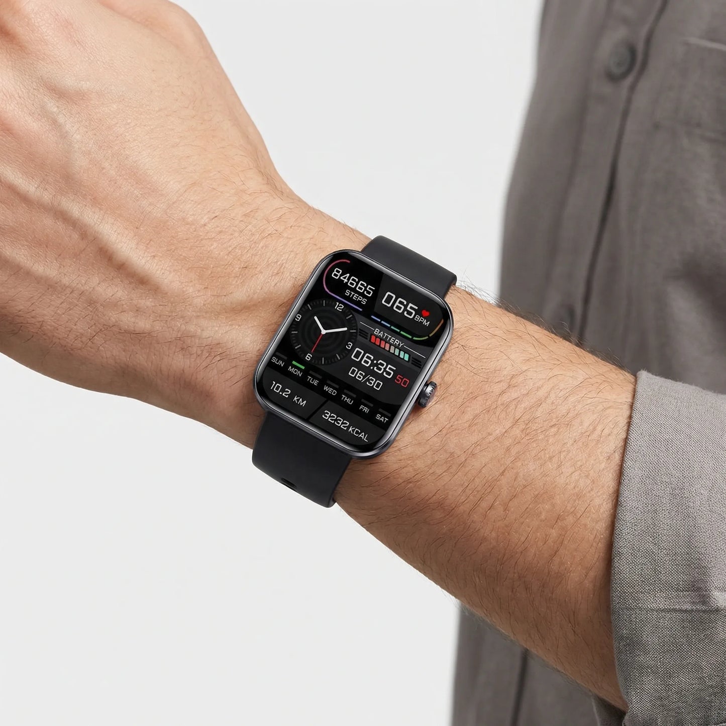PulseVue - Compact Touchscreen Smartwatch