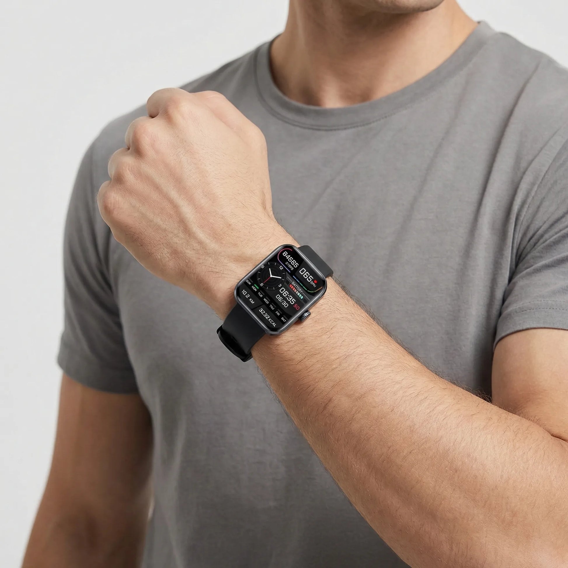 PulseVue - Compact Touchscreen Smartwatch