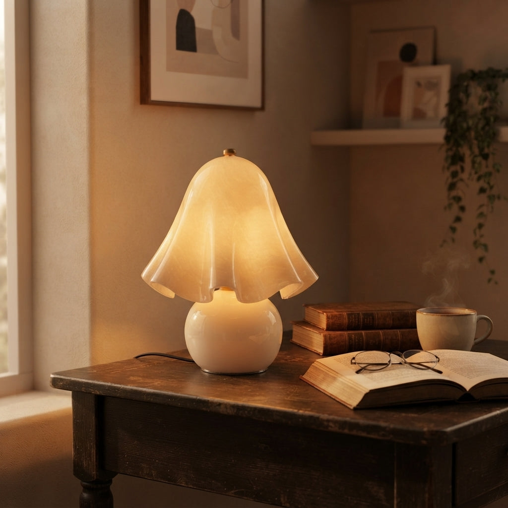Radiance - Mushroom-Shaped Glass Table Lamp1