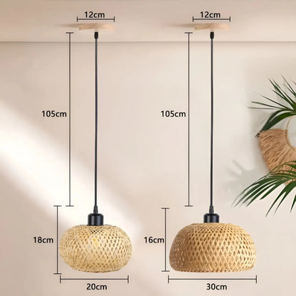 RattanShade | Natural Handmade Bamboo Pendant Lamp
