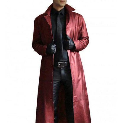 Variant image for Elegant Leather Long Winter Coat Women - Stylish, Cozy Outerwear-19
