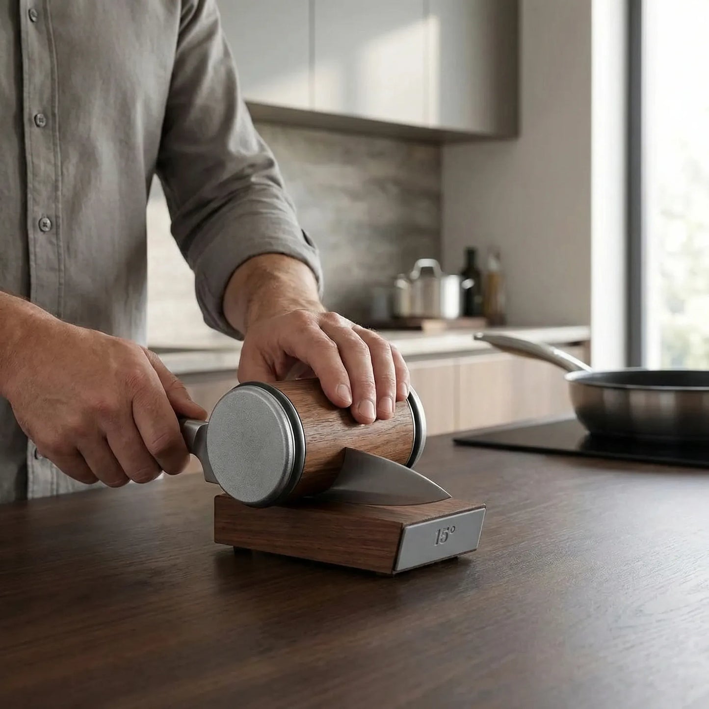Rollistone - Compact Rolling Knife Sharpener