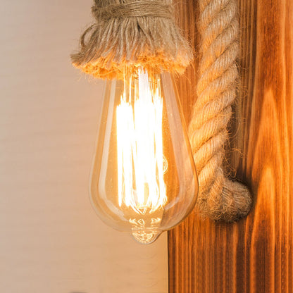 RopeBeam | Wall Lamp made of Wood and Rope4