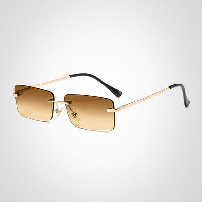 RoyalView | Rimless Rectangular Sunglasses – UV Protection & Lightweight