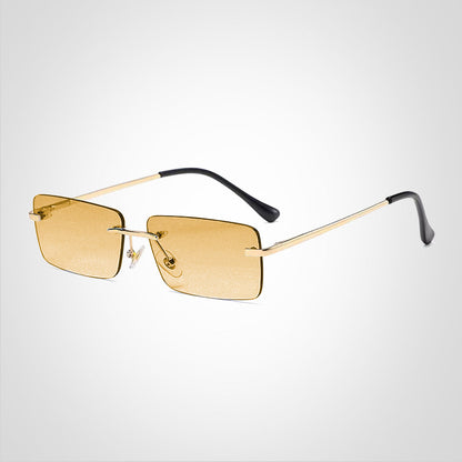 RoyalView | Rimless Rectangular Sunglasses – UV Protection & Lightweight