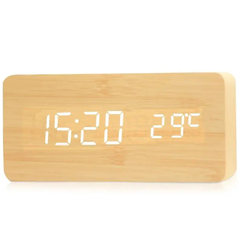 QuietWood | Silent Design Clock made of Wood & Light