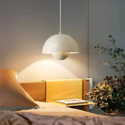 ScandiPetal | Elegant Pendant Light with Floral Touch