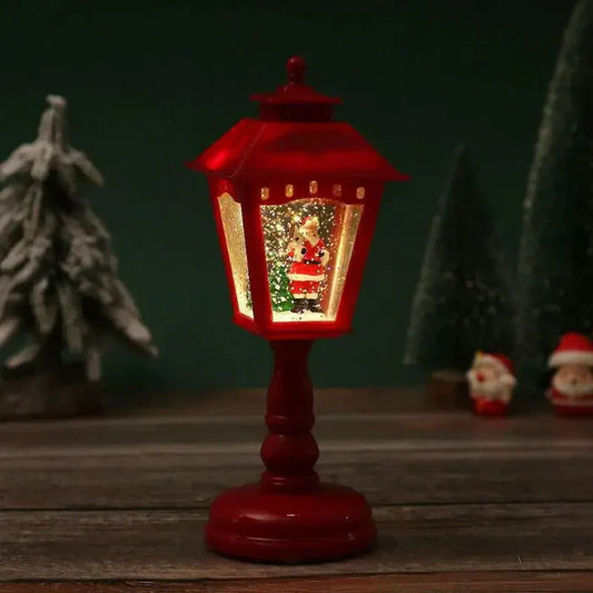 HolidayGlow | Christmas Snow Lantern – Battery Operated LED