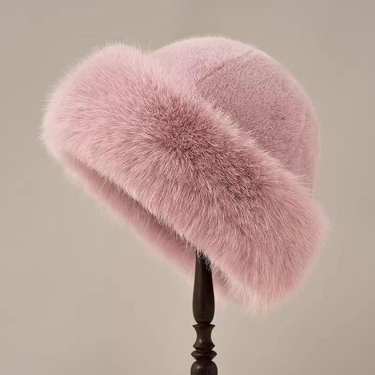 FurLuxe | Plush Fur Hat – Thick Warm Lining & Chic Winter Style