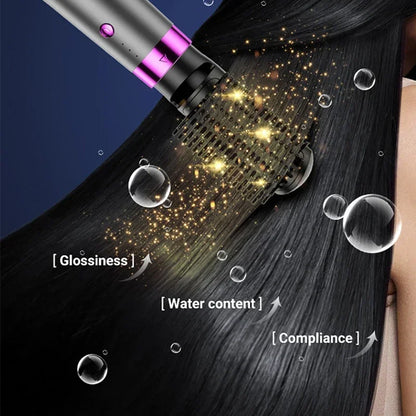 LuxeSwirl | Hair Straightener Brush, Curling Iron & Hair Dryer in One Device