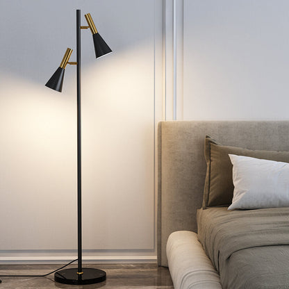 DuoHorn | Nordic Minimalist Horn Shade Rotatable 2-Lamp Floor Lamp