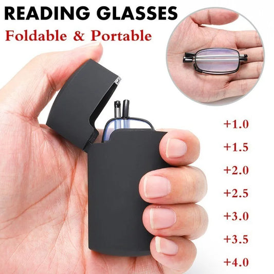 FoldGlass | Ultra-compact reading glasses with case