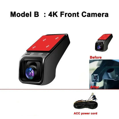 DriveMax | 4K Wi‑Fi Dashcam with GPS + Dual Camera