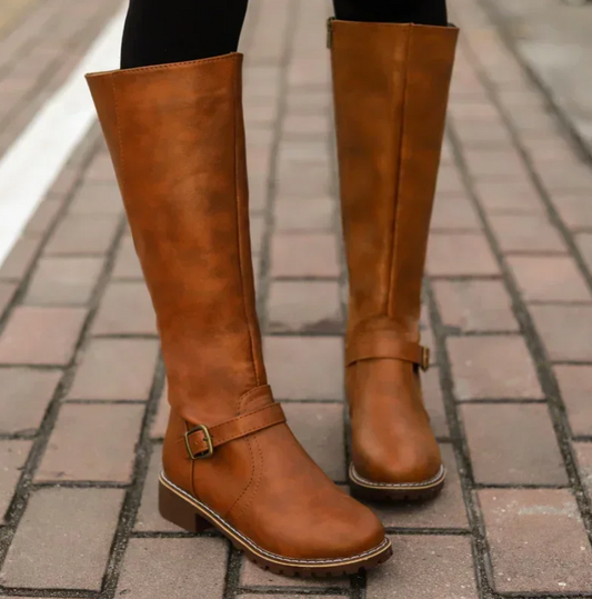 Amélie | Women's Knee High Boots – Chic Vegan Leather Design-1