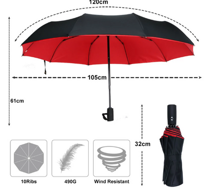 WindMate | Windproof Umbrella – Compact & Durable Frame