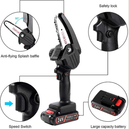 ChainMini | Cordless Mini Chainsaw for Garden & Woodwork