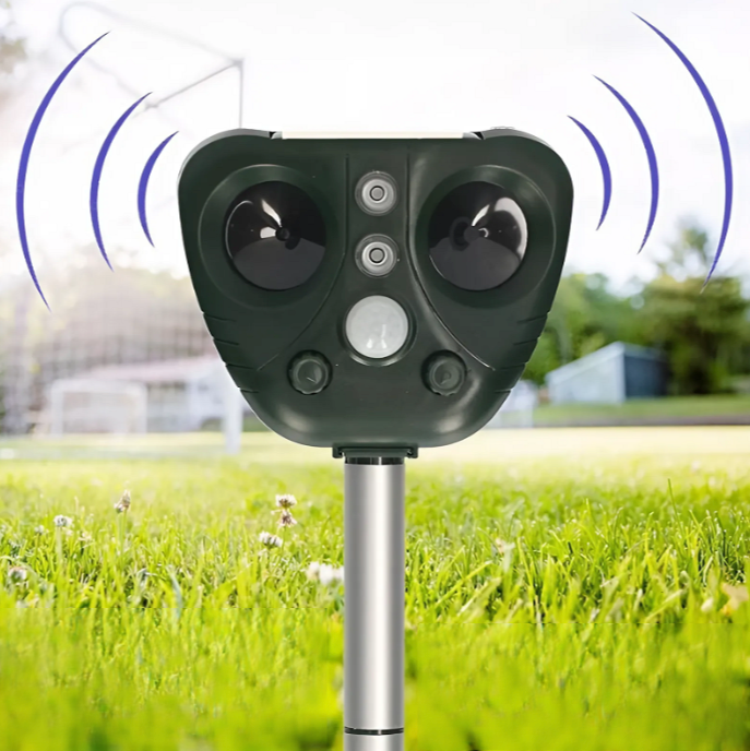 SafeYard | Animal-Friendly Repeller with 5 Modes & Large Range