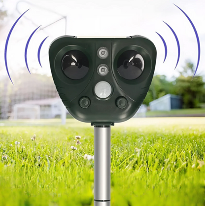 SafeYard | Animal-Friendly Repeller with 5 Modes & Large Range