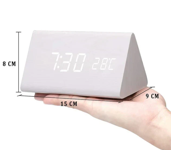 TimberLite | Minimalistic LED Wooden Clock with Style