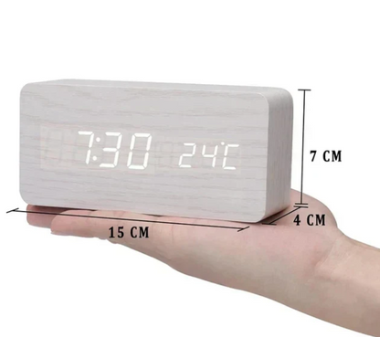 TimberLite | Minimalistic LED Wooden Clock with Style