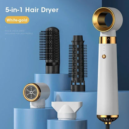 LuxeSwirl | Hair Straightener Brush, Curling Iron & Hair Dryer in One Device